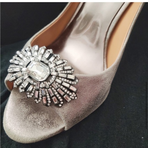 Badgley Mischka Opened Toe Shoes Size 9M - Picture 3 of 8